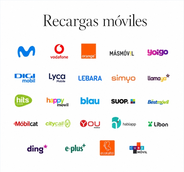 Servicio de recargas móviles nacionales e internacionales en tienda de Salteras
